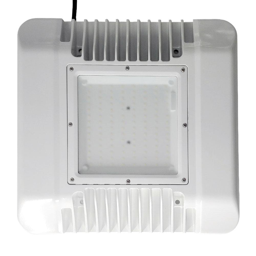 100W Cannopy Lights 5700K, Samsung 2835 120PCS led, SS 1-10V Dimmable driver, Frost Glass Cover, 120LM/W, 5 Years Warranty