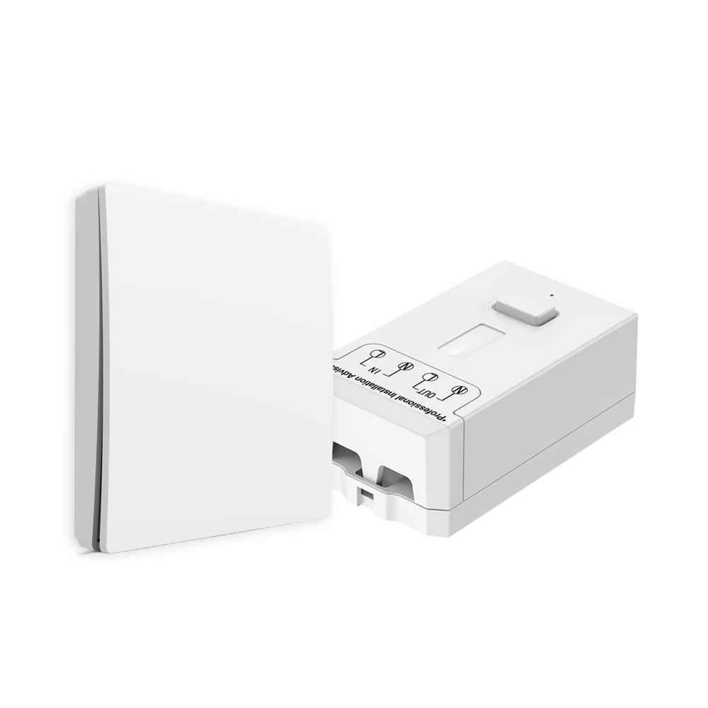 1 Gang Wireless Kinetic Switch + Dimmable &amp; Wi-Fi Receiver together in 1 pack
