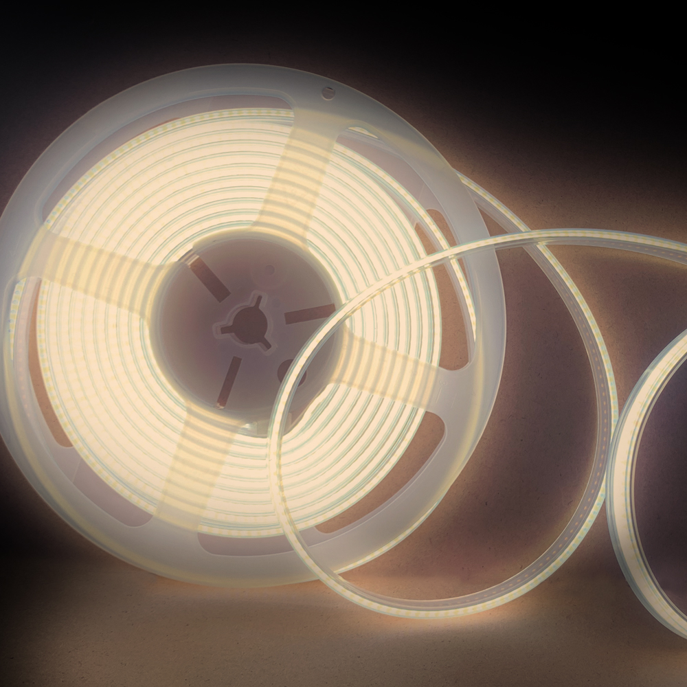 12V COB LED Strip Lights with 480 LEDs/M, 12W/M, 1200lm/M, CRI 90-92, 4000K