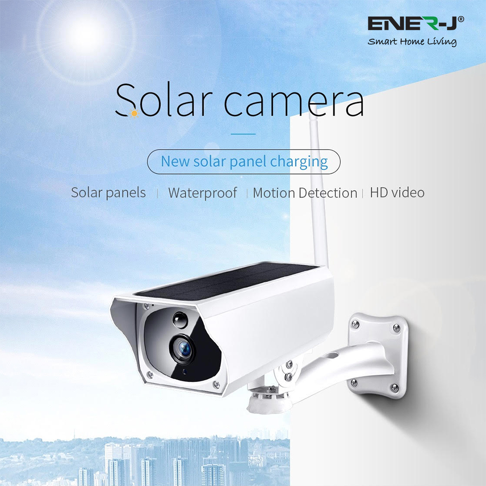 Smart Wi-Fi Wireless Solar Powered Outdoor IP Camera, 2MP