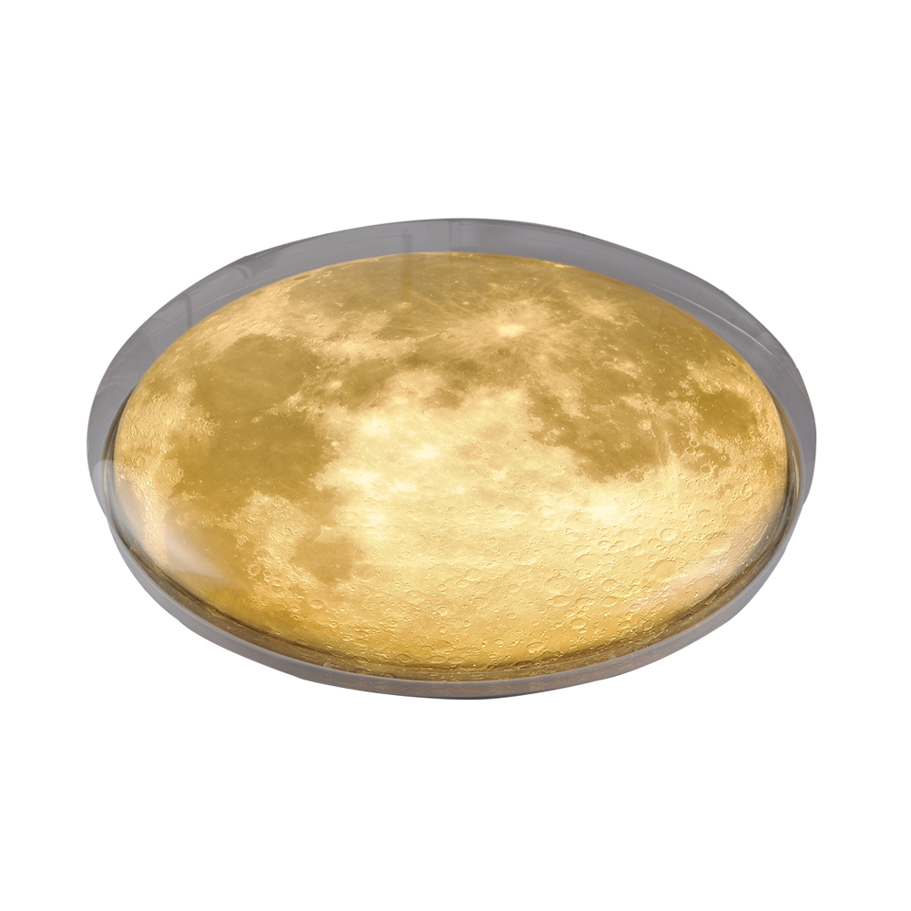 72W Double layer Moon Ceiling/Wall Light, Dimension:Φ 500mm x H 100mm, CCT &amp; Dimming through Remote, IP20