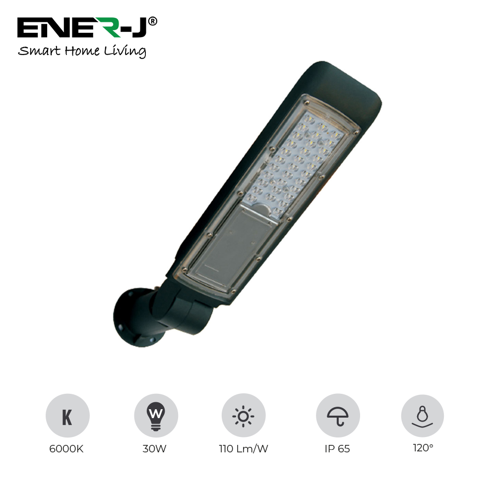 30W Streetlights, 85V-265V, 110 Lumens Per Watt, 2 Years Warranty, 6500K