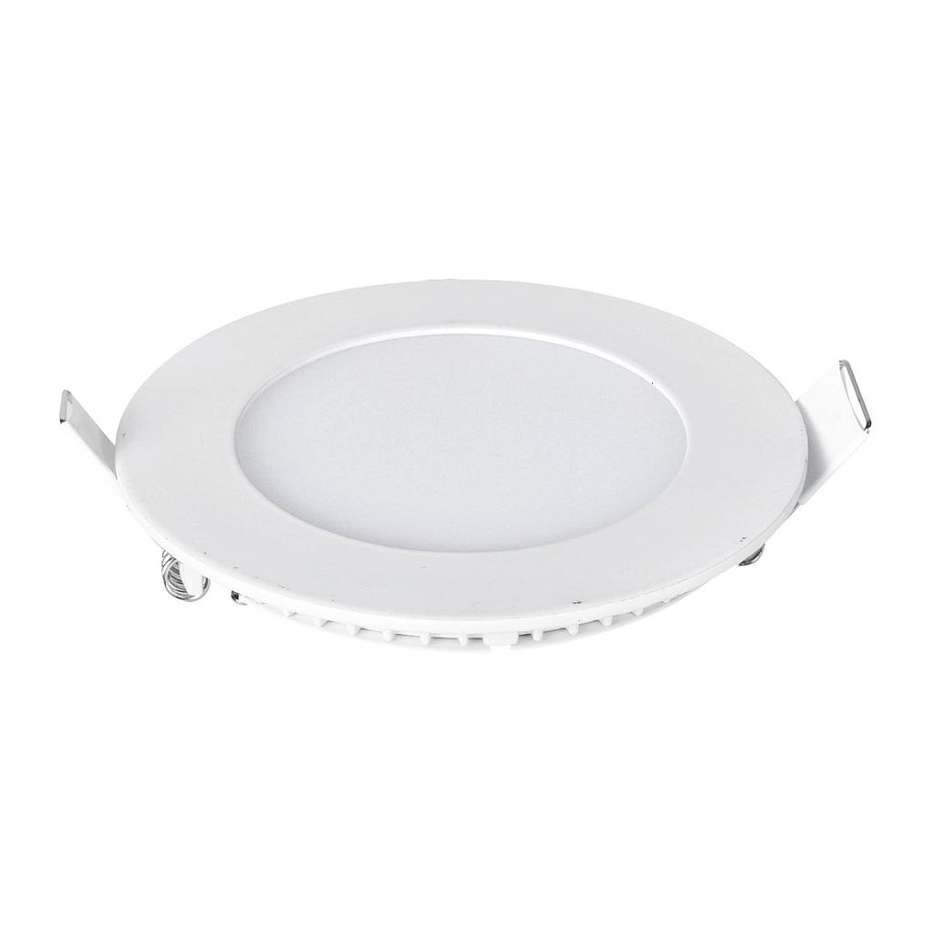 6W Recessed Round LED Mini Panel 120mm diameter (Hole Size 105mm), CE Driver, 90 Lm/Watt, RA 80, 3000K