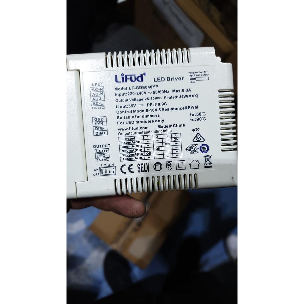 40W Lifud no flicker 0-10V Dimmable Driver