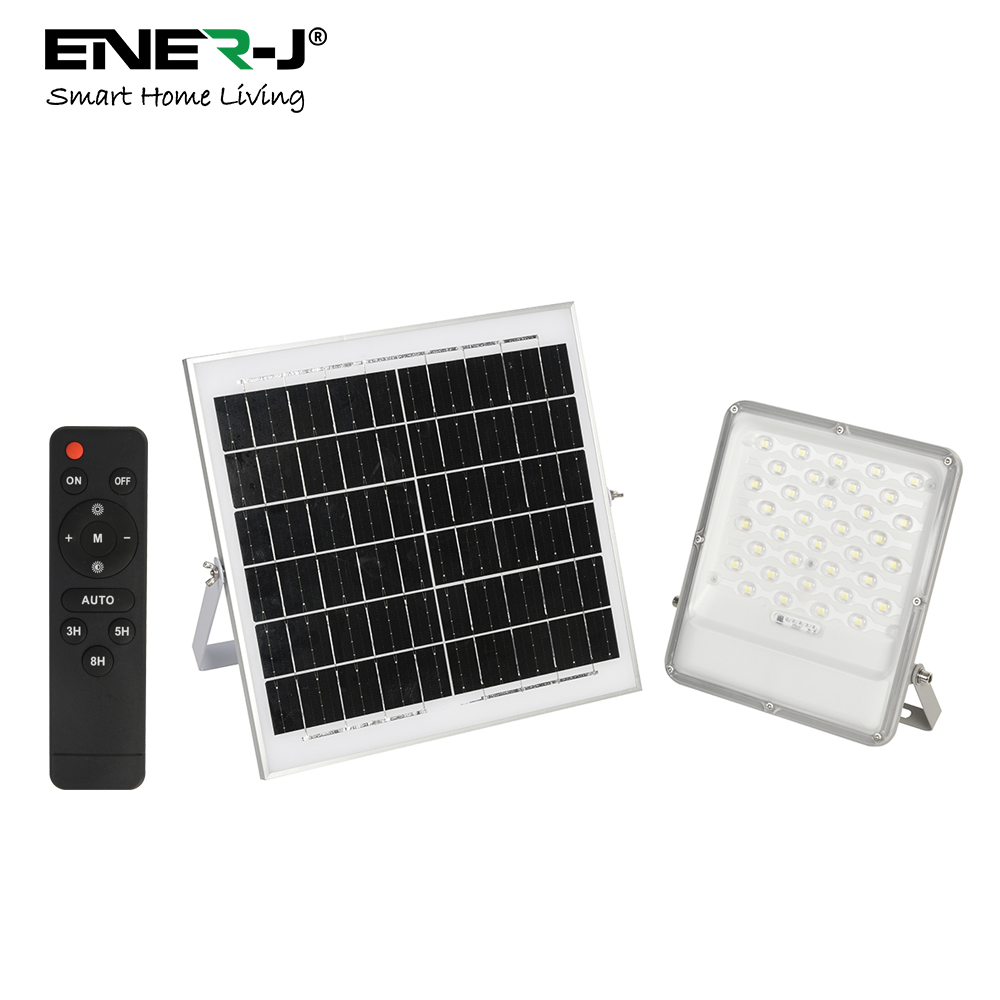 100W LED Floodlights with Solar Panels, 18W Solar Panel, 15AH Battery, 1700 lumens