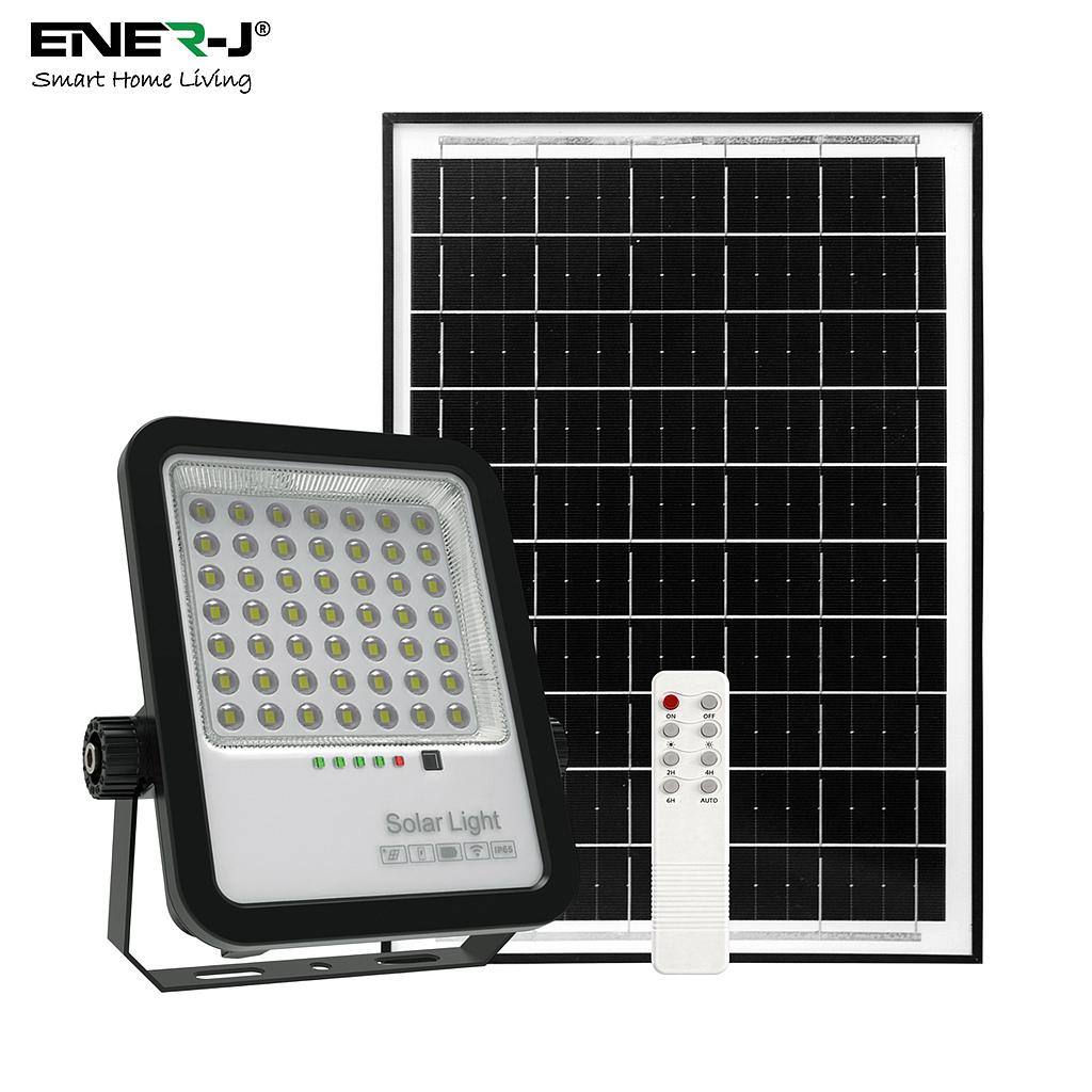 100W LED Floodlights with Solar Panels, 10W Solar Panel, 8AH Battery, 1100 lumens