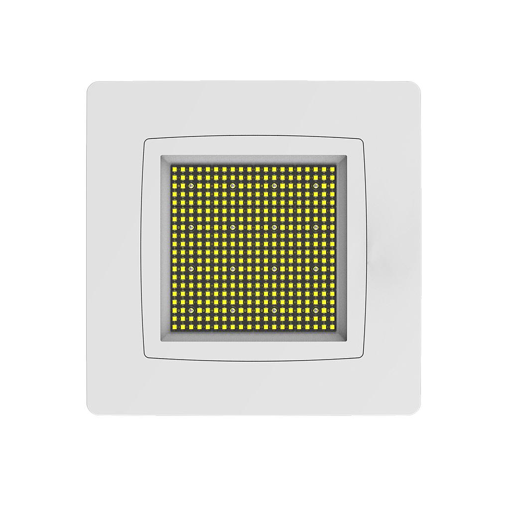 100W Premium Canopy Lights with 140 Lm/W &amp; Dimmable Lifud Driver, Size 325x325mm, IP65 &amp; IK08, Includes Recessed Mounting Kit &amp; Surface Bracket installation, 5700K, 5 Years warranty