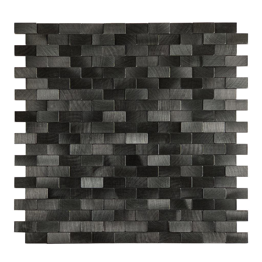BRITWALL Stick-On Aluminium Splashback Tile – Urban Alloy Pattern 300 × 300 × 4mm