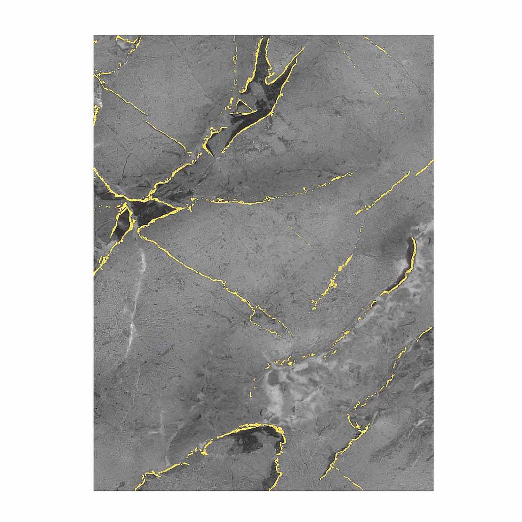 High-Gloss PET Charcoal Panel with Gilded Gray Marble Design Size:1220 x 2440 x 8 mm