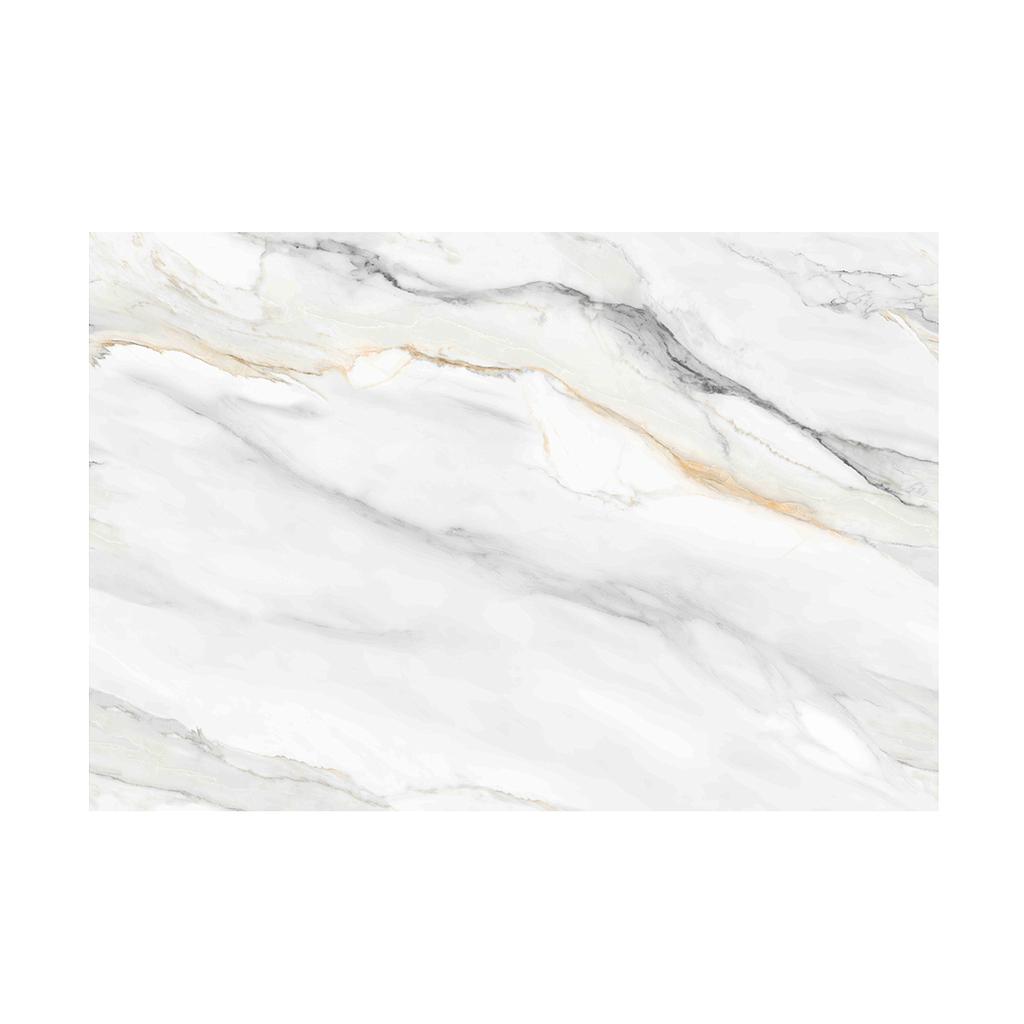 Luxury 3D Continuous Marble Charcoal Board Panel - High Gloss PET Finish Size:1220 x 2440 x 8 mm