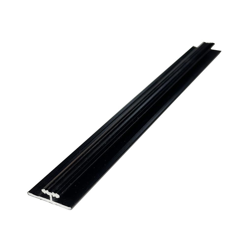 Invisible line Aluminium Trims for 8mm Charcoal boards, Black Size: 3000 mm