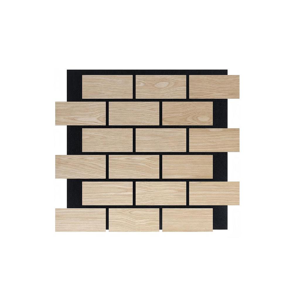 Brick Pattern Acoustic Wall Panel - PET + MDF Size: 600 x 600 mm