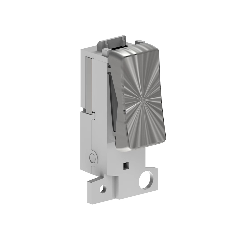 CLICK SCOLMORE type grid Switch, Pro Satin Chrome (Dimmable)
