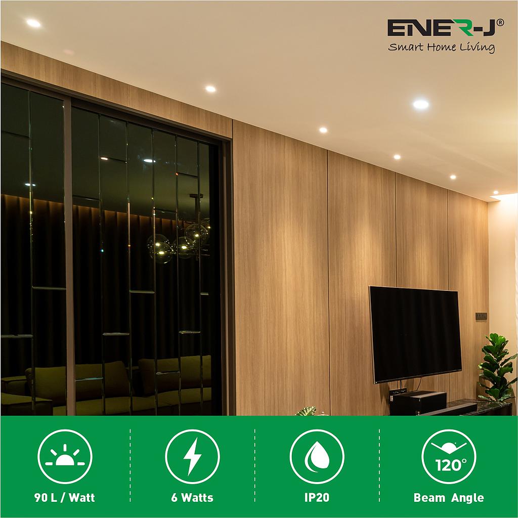 6W Recessed Round LED Mini Panel 120mm diameter (Hole Size 105mm), CE Driver, 90 Lm/Watt, RA 80. CCT Switchable