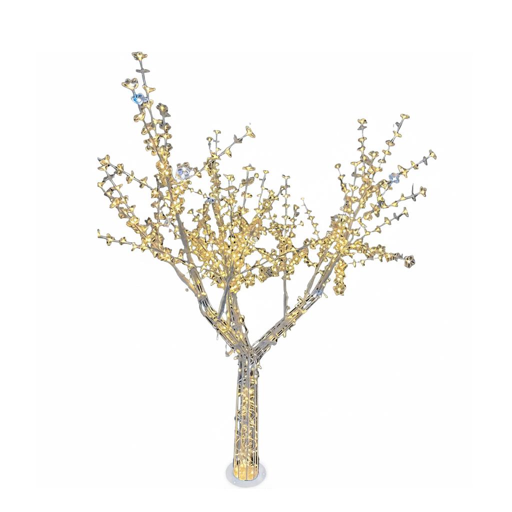 1.9 Meter LED Tree with 588 LEDs, RGB with remote, IP65