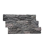 Rustic Stacked Slate PU Wall Panel Charcoal Finish Size:1200 x 600 mm