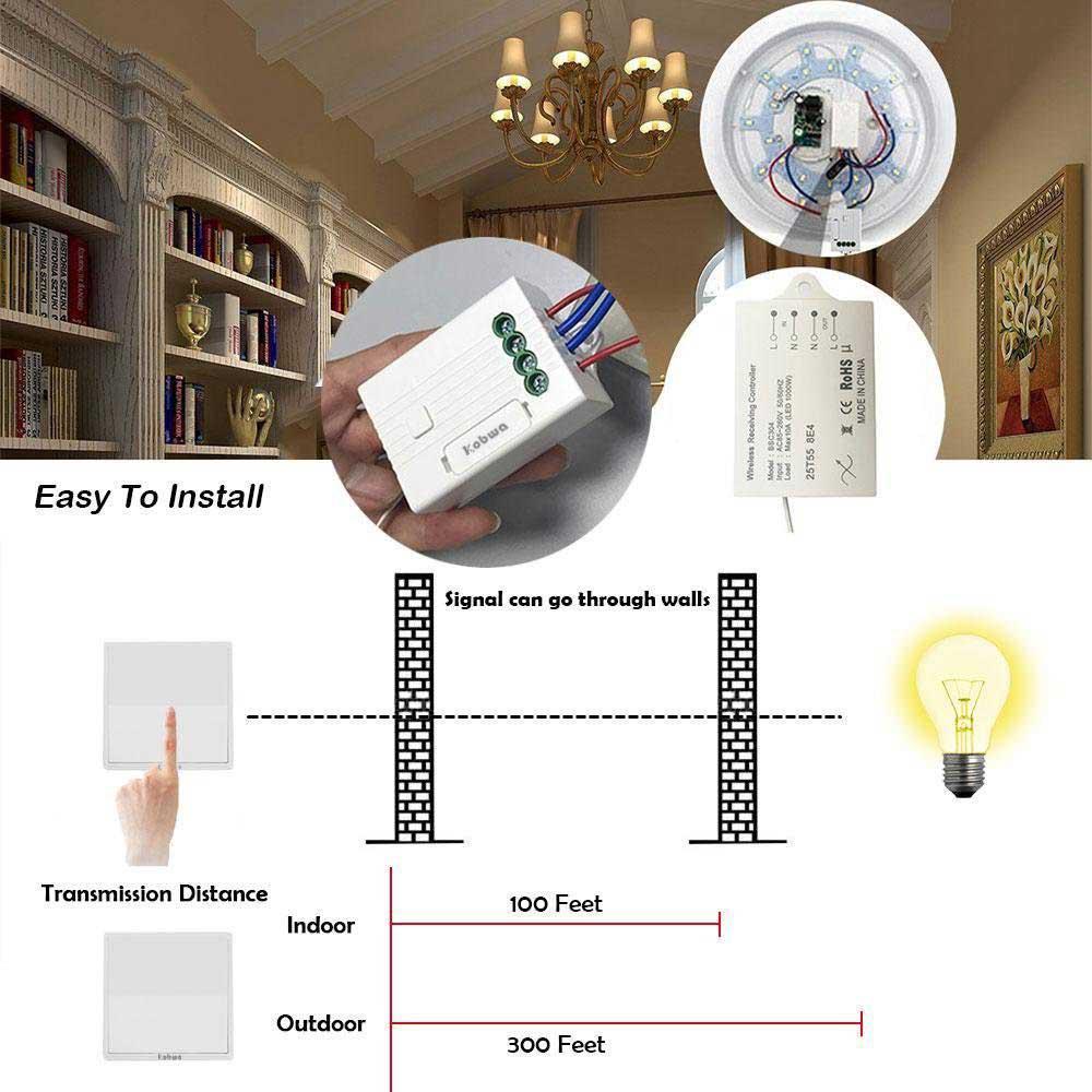 Enerj WS1024 1 Gang Wireless Kinetic Switch