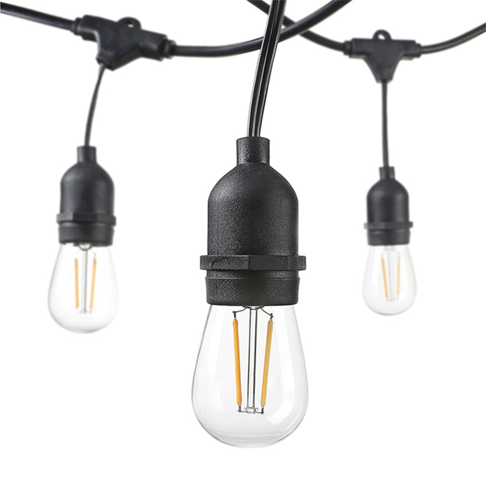 LED Filament Bulb String Light Kit 10.2 meters (inc 10x2W Filament LED Lamps)