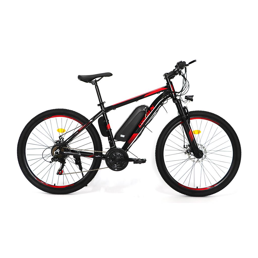27.5 inch Frame Electric Bike with Samsung Battery and Shimano gear, Black &amp; Red colour