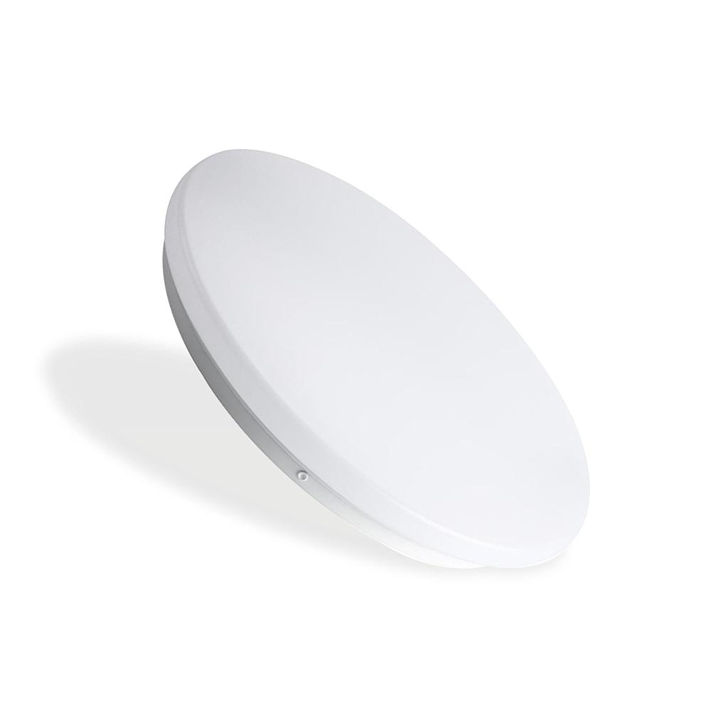 12W CEILING LIGHT WITH MICROWAVE SENSOR, 960 LUMENS, CCT CHANGEABLE, Φ250x55mm, IP44, WITH QUICK CONNECTOR
