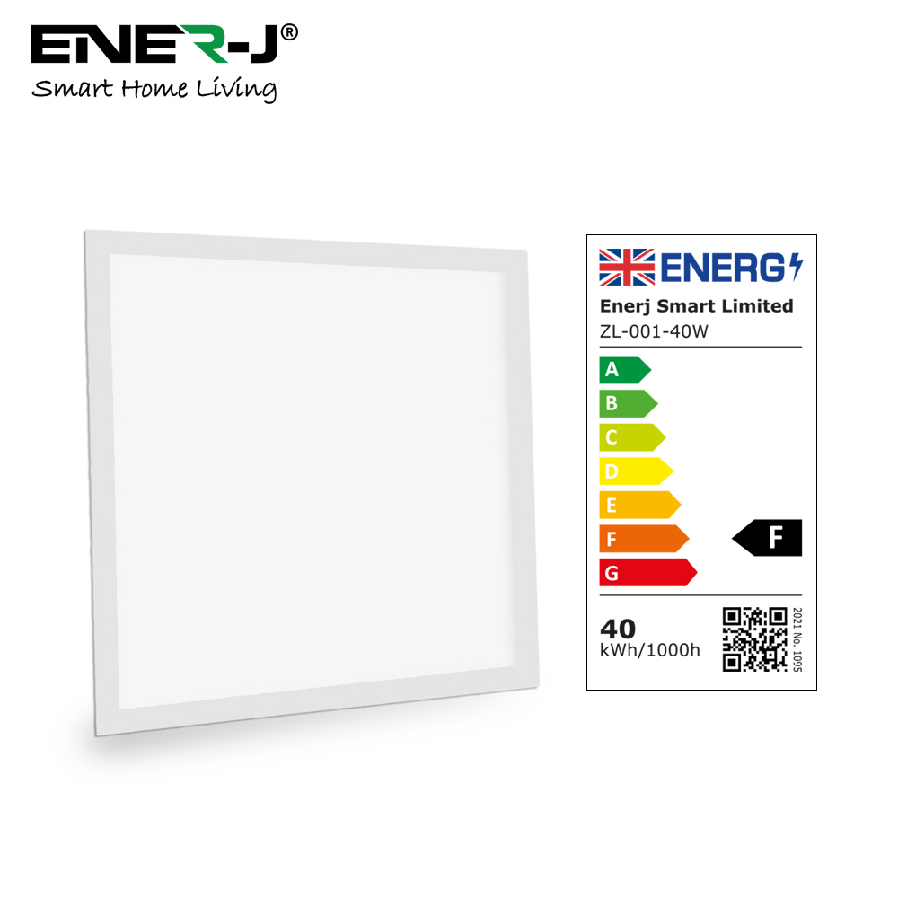 60x60 Slim Backlit 40W 3800Lm, PMMA 2mm Diffuser, Flicker Free Driver 6000K (2pc pack)