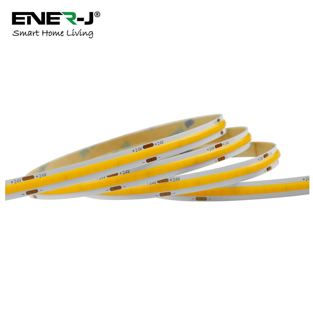 24V COB LED Strip Lights with 480 LEDs/M, 12W/M, 1200lm/M, CRI 90-92, 3000K