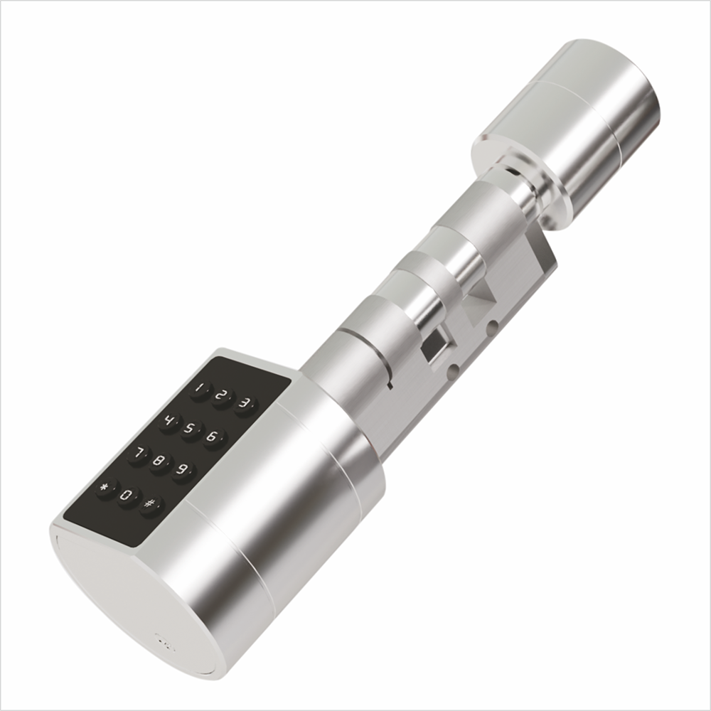 Smart Adjustable Cylinder Bluetooth Doorlock with fingerprint and code unlocking, ENERJSMART APP