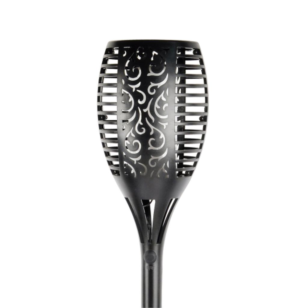 Solar Garden Flame Light with Adjustable Spike, 96 LEDs, 2000K, IP65 (Pack of 2 units)