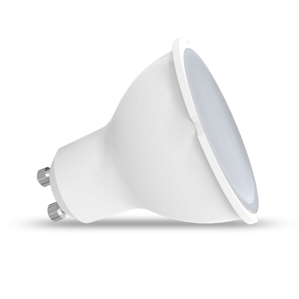 LED Lamp- 5W GU10 Plastic Body SMD LED, 400Lm 6000K