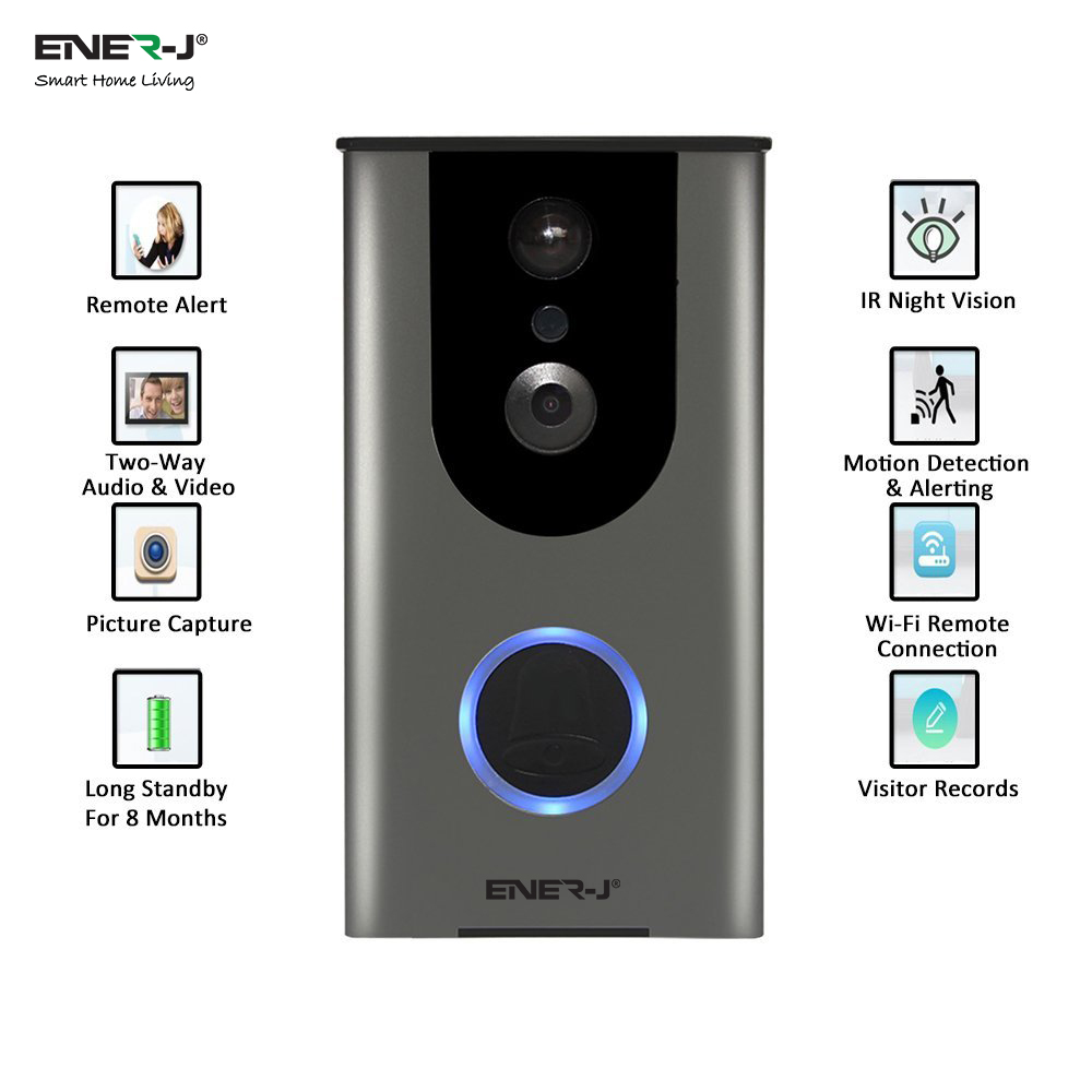 New Wireless Video Door Bell with in-built Battery with 16GB TF (APP Name ENERJBELL 2.0)