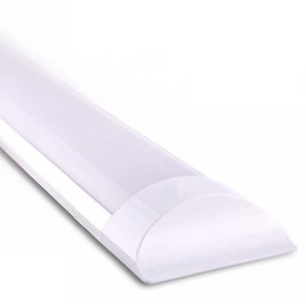 18W Prismatic LED Tube Batten complete fitting 0.6m, 1440 lumens, 6500K (pack of 2 units)