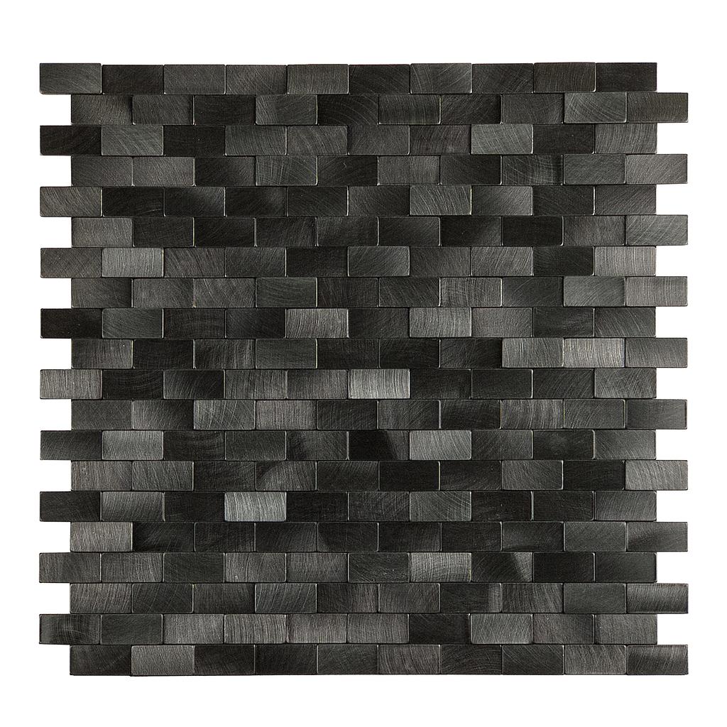 BRITWALL Stick-On Aluminium Splashback Tile – Urban Alloy Pattern 300 × 300 × 4mm