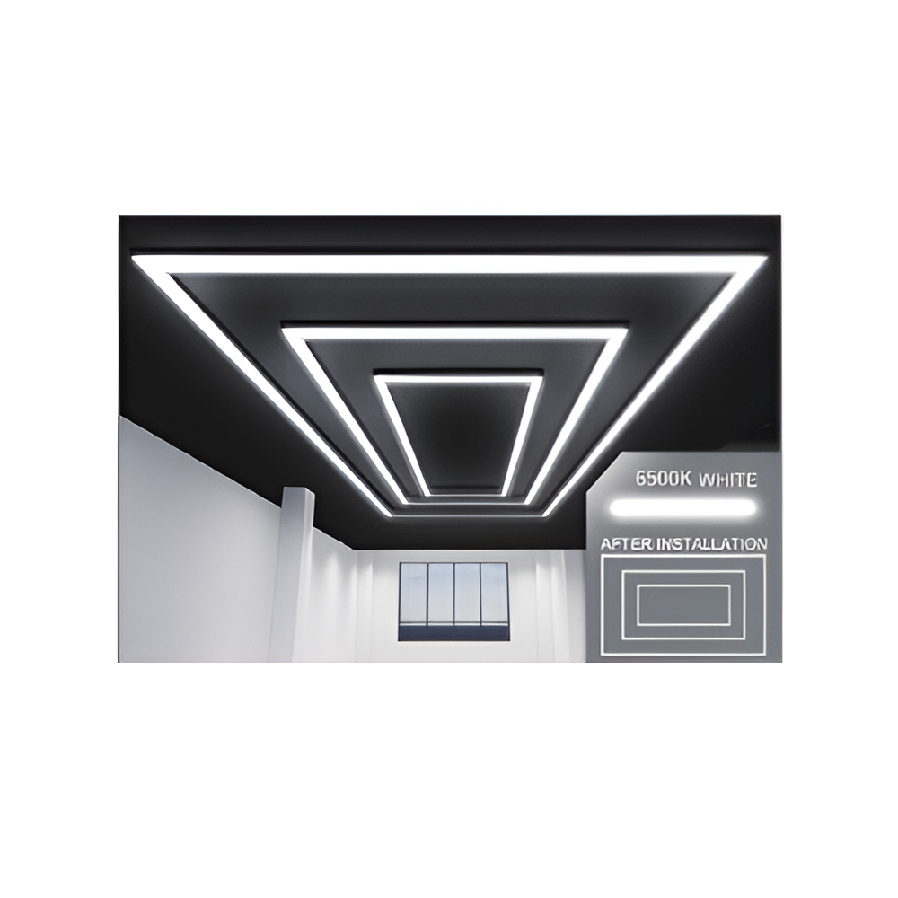 536W Designer Ceiling Lights with 2 Inner Frame and border, CCT Switchable