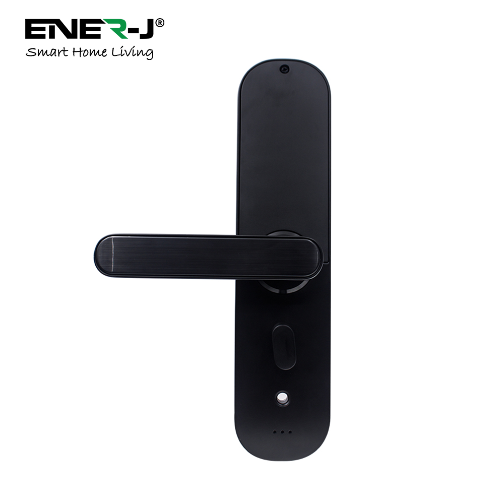 Smart Wi-Fi Doorlock Set (includes 3 Physical Keys and 3 RFID Card) Black - Left Handle
