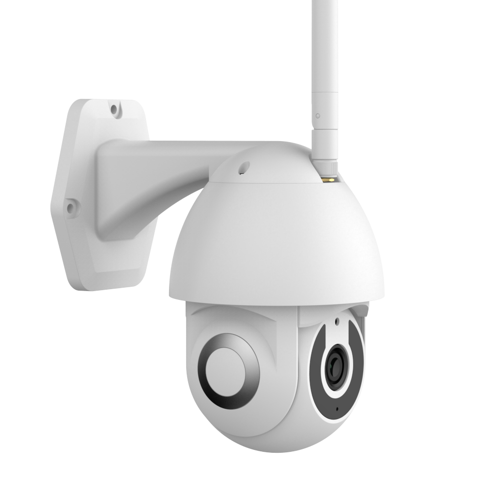 Smart Wi-Fi Dome Outdoor IP Camera White Housing, IP65