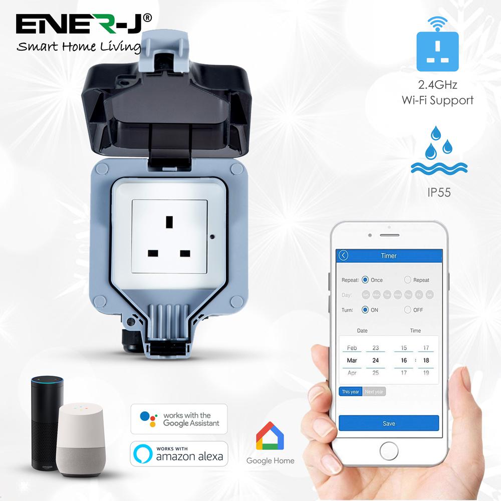 Smart Wi-Fi Waterproof Single Socket (IP55)