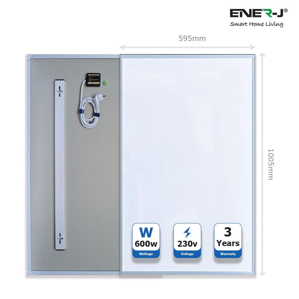 1005*595 Infrared Heating Panel, White Body, 600W