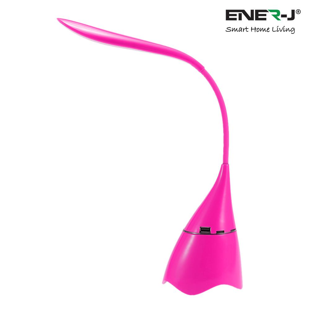LED Table Lamp with Bluetooth Speaker - Pink