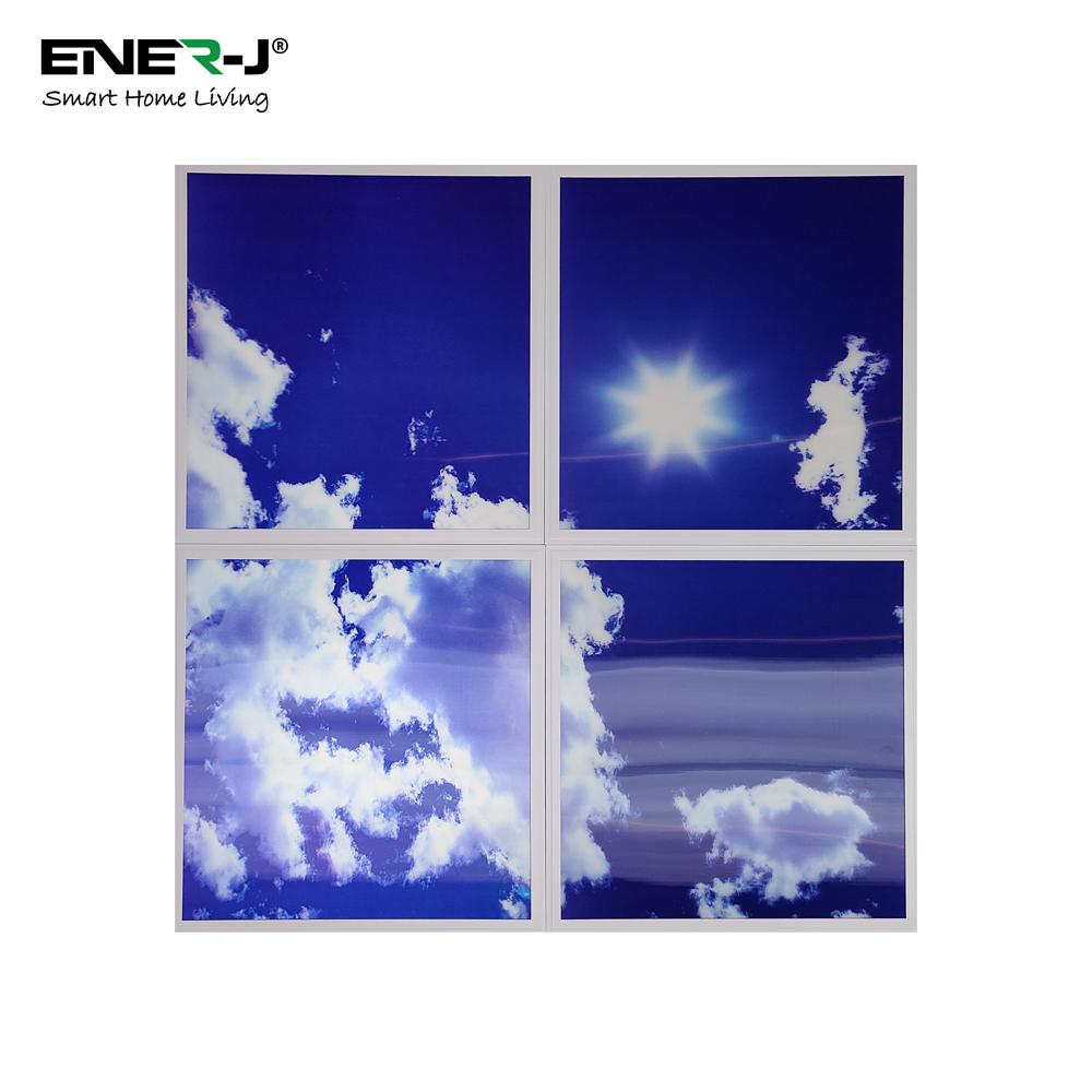 Colour Changing and Dimmable SKY Cloud LED Panels 60x60 40W 3D Effect (set of 4 with Remote)