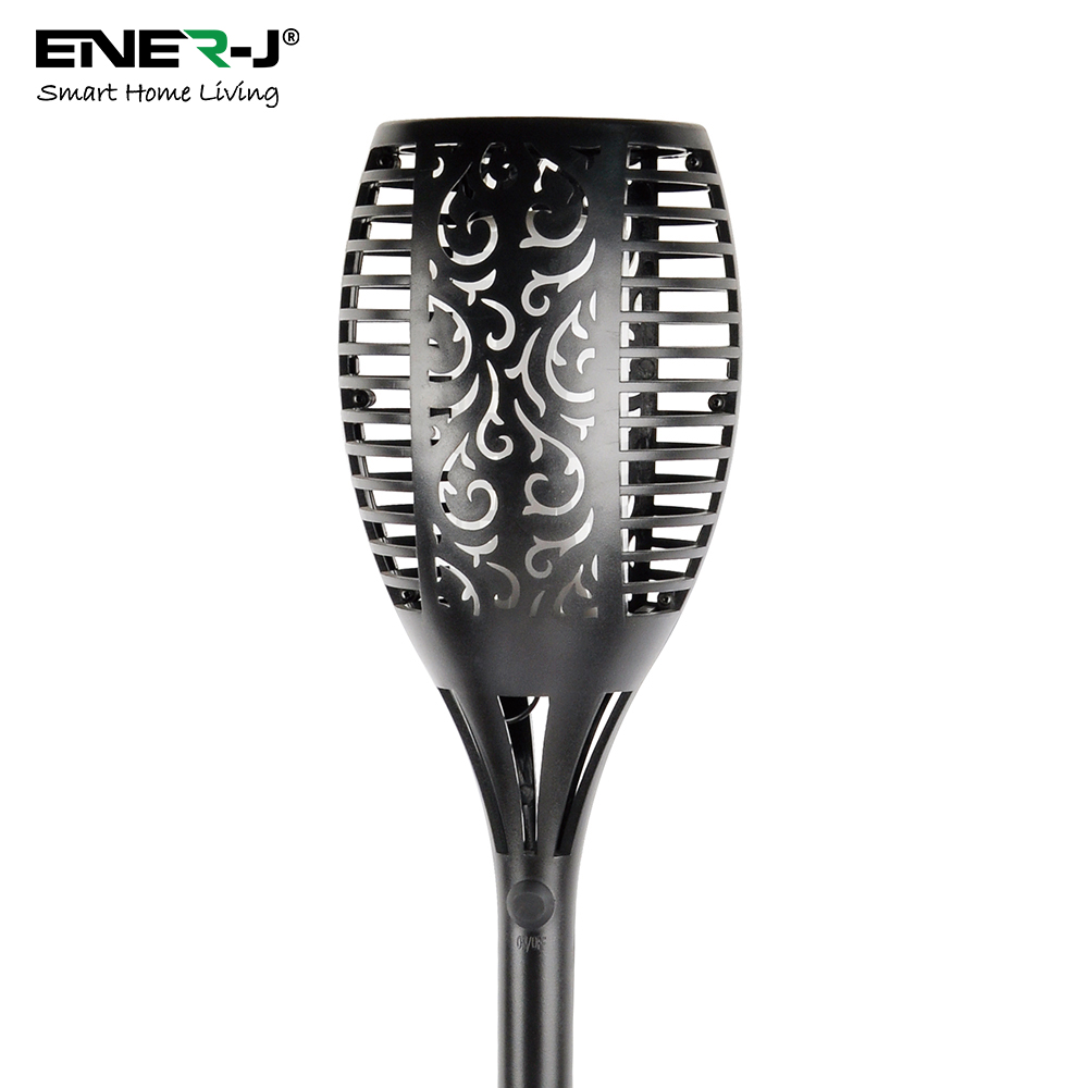 Solar Garden Flame Light with Adjustable Spike, 96 LEDs, 2000K, IP65