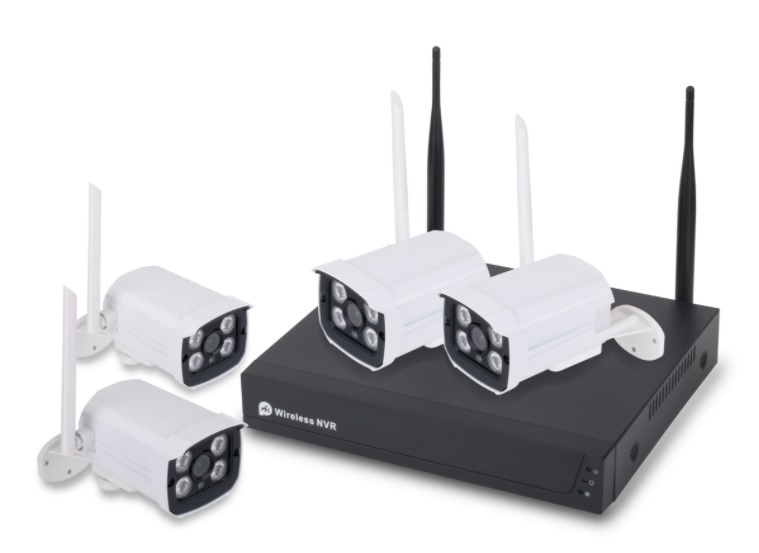 WiFi NVR kit(8ch wireless NVR+4pc wireless camera)  2.0MP-1080P UK Plug