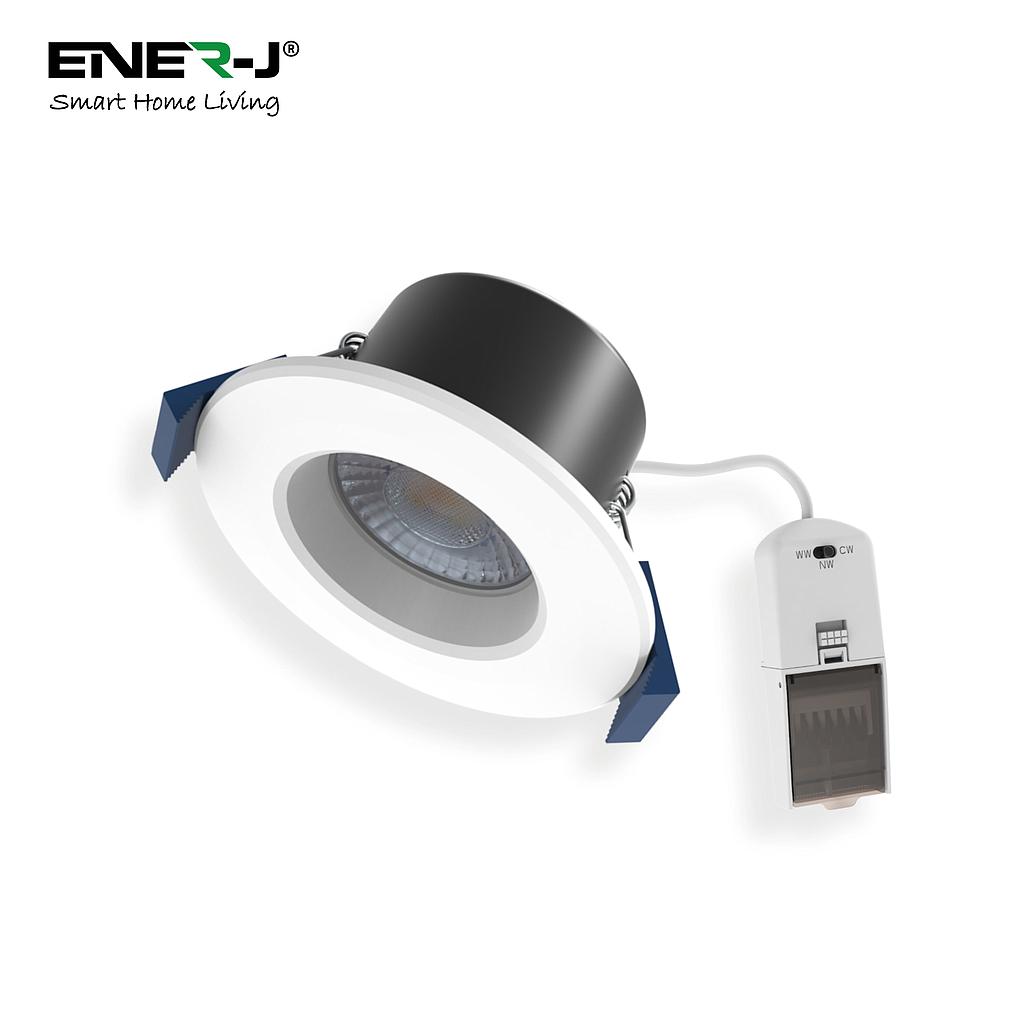 8W Fire Rated LED Downlight, Dimmable &amp; CCT Changing, IP65