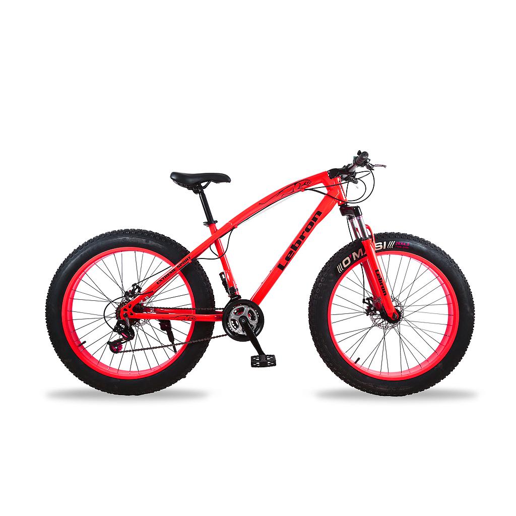 26 inches 21 gear Fat Sports Bike with High Carbon Steel, Red