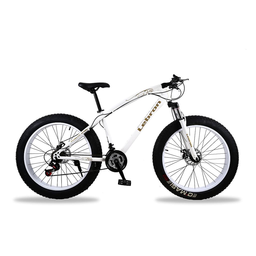 26 inches 21 gear Fat Sports Bike with High Carbon Steel, White
