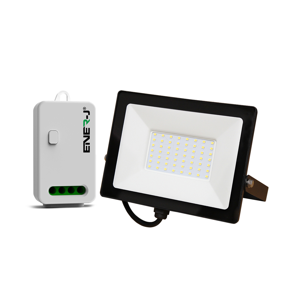 50W LED Floodlight wired with (WS1055) Non Dimmable 5A RF Receiver in 1 box