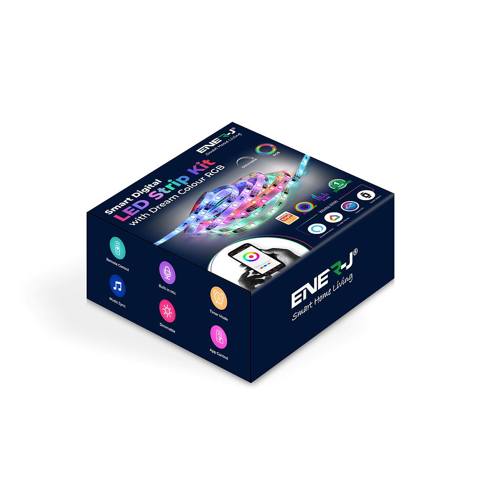 Smart Digital LED Strip Kit with Dream Colour RGB 5m IP65