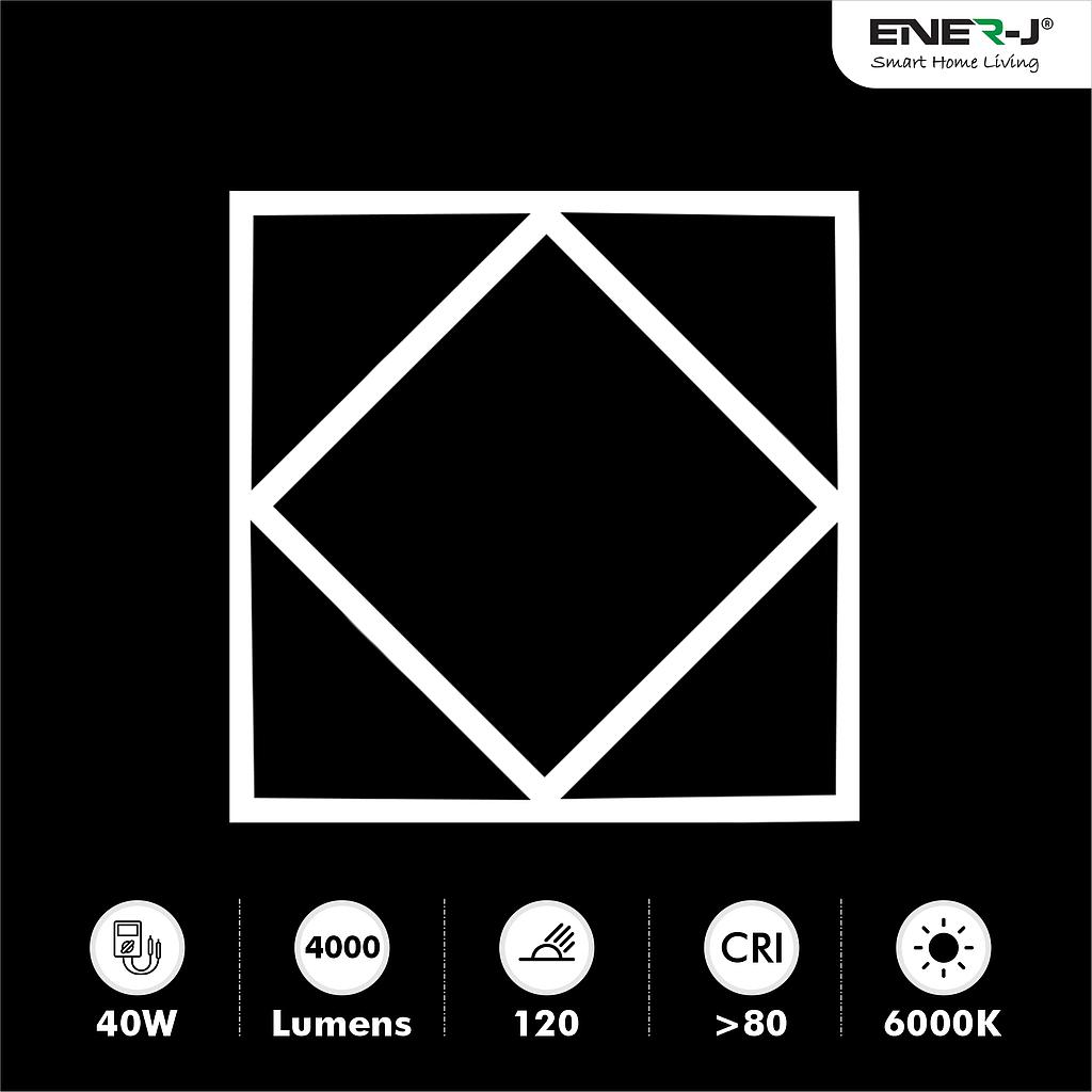 Double Square Borderline LED Panel, 60x60 40W 4000 Lumens, 3 Years warranty, 6000K