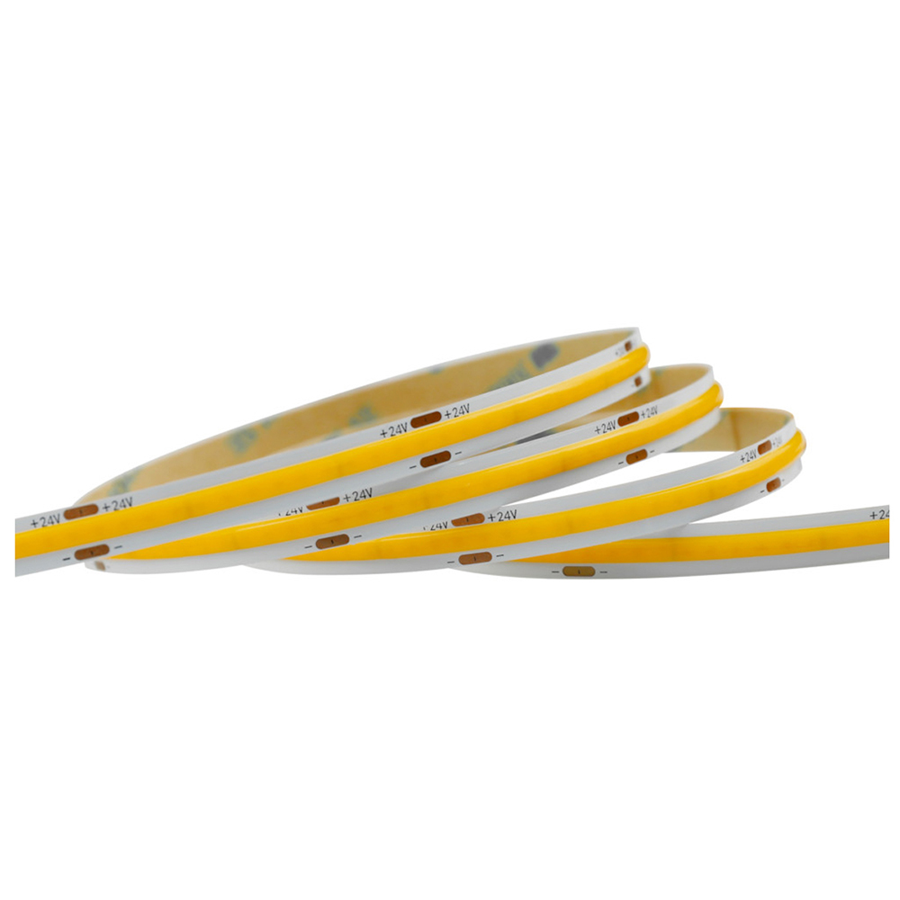 24V COB LED Strip Lights with 480 LEDs/M, 12W/M, 1200lm/M, CRI 90-92, 4000K