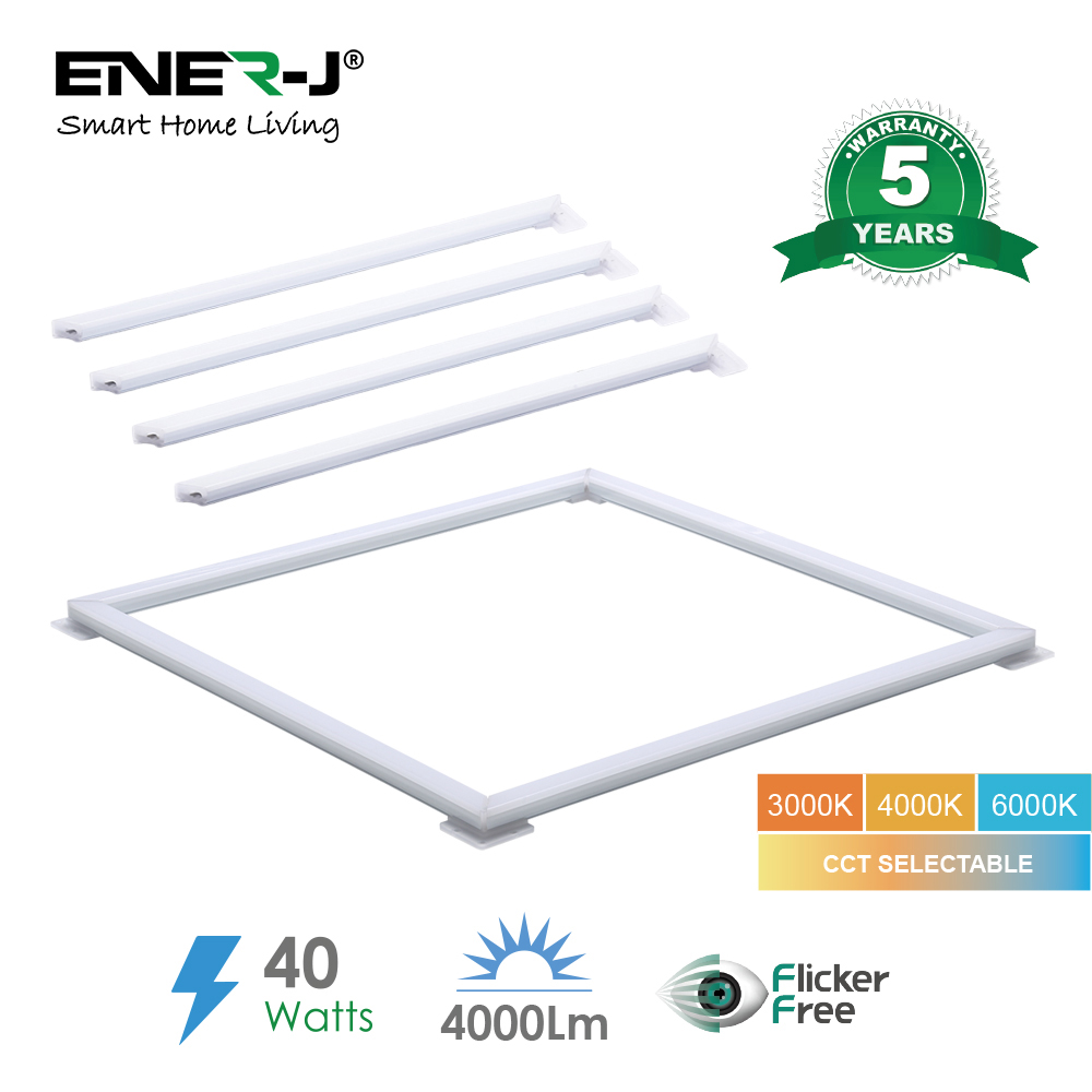 Splicing LED Borderline Panel, 60x60 Size, 40W, 4000 Lumens, CCT selectable through no flicker AGT Driver, 5 Years Warranty
