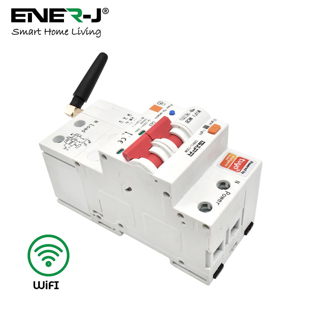 Smart WiFi Circuit Breaker Automatic Swtich Overload Short Circuit Protection MCB 2P AC 230V 63A